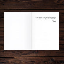 602-12 - Greeting Card - Prabhuji's quote - 'If you seek the Truth...' - 7"x5"