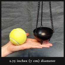 703-37 Prabhuji's Gifts Burner - Hanging Black Cauldron Small