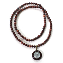 ORIGINAL OSHO Rajneesh Rajneeshpuram Wild Country Mala de madera de rosa extra fina para meditación - Madera natural (#2) ¡STOCK MUY LIMITADO!