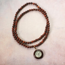 ORIGINAL OSHO Rajneesh Rajneeshpuram Wild Country Mala de madera de rosa extra fina para meditación - Madera natural (#2) ¡STOCK MUY LIMITADO!