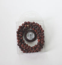 ORIGINAL OSHO Rajneesh Rajneeshpuram Wild Country Mala de madera de rosa extra fina para meditación - Madera natural (#2) ¡STOCK MUY LIMITADO!