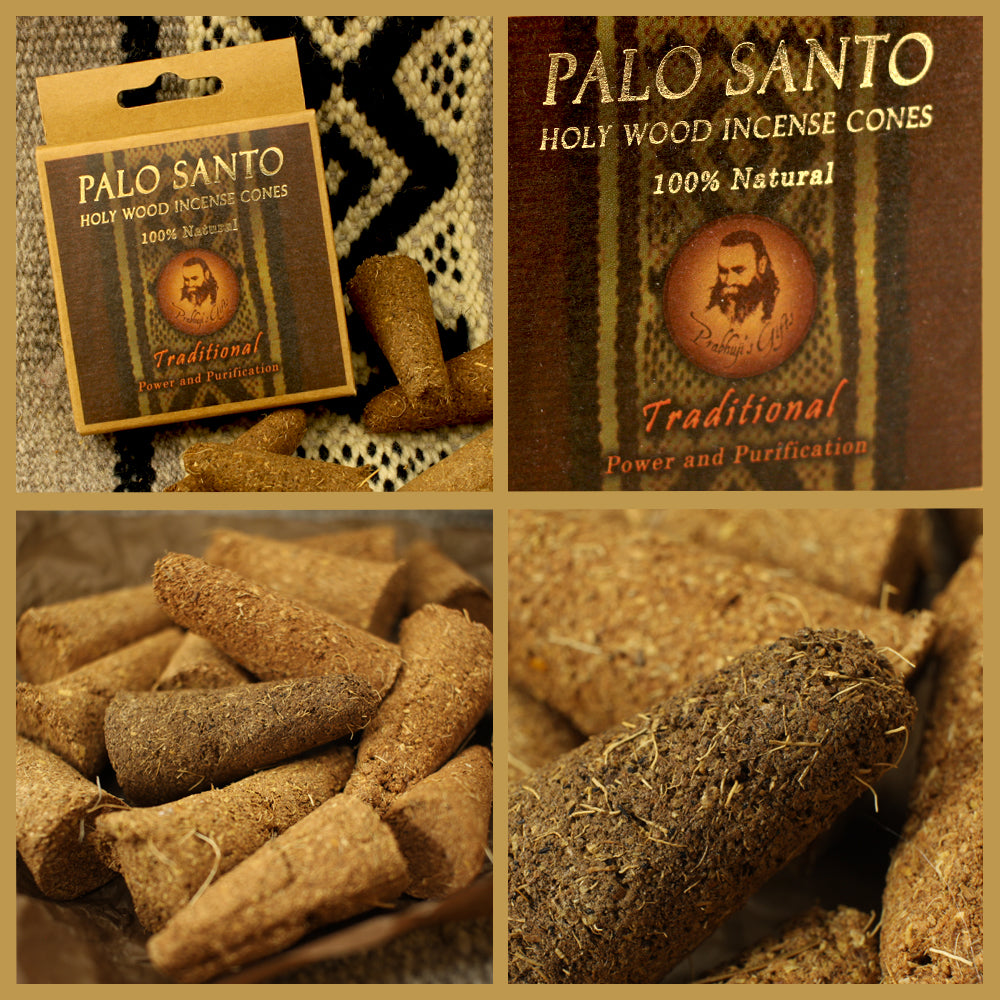 Palo Santo Traditional Incense Cones - Power and Purification - 6 Cones -  Wholesale and Retail by Prabhuji's Gifts
