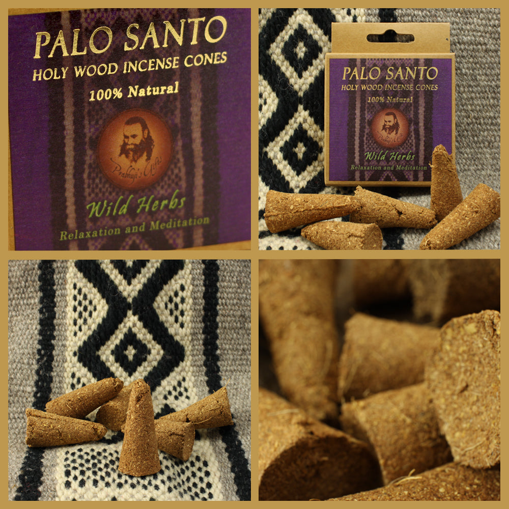 Palo Santo Traditional Incense Cones - Power and Purification - 6 Cones -  Wholesale and Retail by Prabhuji's Gifts