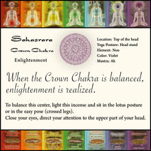 Incense Sticks Crown Chakra Sahasrara - Enlightenment