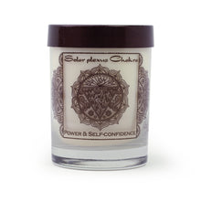 Soy Candle for Chakra Meditation Scented with Essential Oils | Solar Plexus Chakra Manipura | Lavender Blossom | Power and Self-confidence - 10.5oz - Wholesale and Retail Prabhuji's Gifts