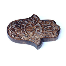 Decor - Wooden Hamsa - Pomegranate 7"x6", Hand of Mary, Hand of Fatima - Wholesale and Retail Prabhuji's Gifts