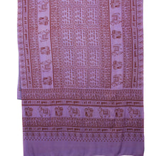 Meditation Yoga Prayer Shawl - Maha Mantra - Purple Large