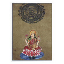 Greeting Card - Rajasthani Miniature Painting - Lakshmi - 5"x7" Prabhuji’s Gifts wholesale and retail