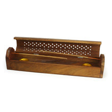 Incense Burner - Wooden Box with Storage - Decorative Jali Cover