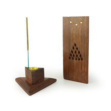 Incense Burner - Wooden Triangle Tower