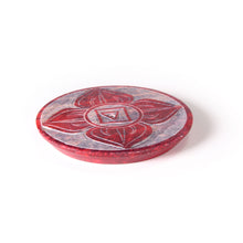 Quemador de Incienso - Placa de Esteatita Raíz Chakra Muladhara 3"