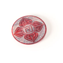 Quemador de Incienso - Placa de Esteatita Raíz Chakra Muladhara 3"