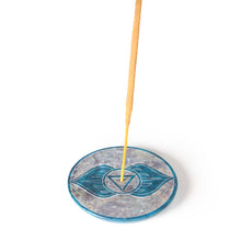 Quemador de Incienso - Placa de Esteatita Chakra del Tercer Ojo Ajna 3"