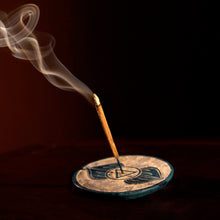 Quemador de Incienso - Placa de Esteatita Chakra del Tercer Ojo Ajna 3"