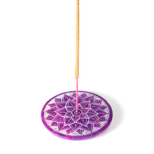 Quemador de Incienso - Placa de Esteatita Corona Chakra Sahasrara 3"