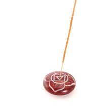 Quemador de incienso - Esteatita Raíz de guijarros Chakra Muladhara 2.5"