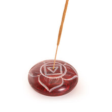 Quemador de incienso - Esteatita Raíz de guijarros Chakra Muladhara 2.5"
