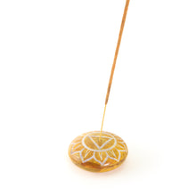 Quemador de incienso - Esteatita Guijarro Plexo Solar Chakra Manipura 2.5"