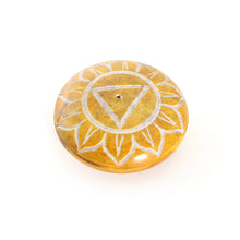 Quemador de incienso - Esteatita Guijarro Plexo Solar Chakra Manipura 2.5"