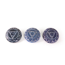 Quemador de Incienso - Esteatita Guijarro Garganta Chakra Vishudha 2.5"