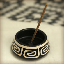 Incense Burner - Peruvian Ceramic Incense Burner for Stick and Cone Incense - 4.5"