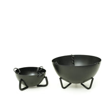 703-03 Prabhuji's Gifts Burner - Hanging Black Cauldron Large