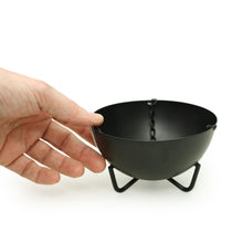 703-03 Prabhuji's Gifts Burner - Hanging Black Cauldron Large