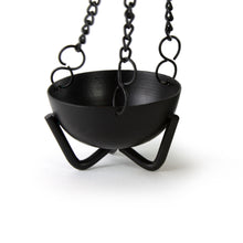 703-37 Prabhuji's Gifts Burner - Hanging Black Cauldron Small