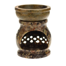 Oil Diffuser - Natural Soapstone Oil Burner Jali 3.25" - Wholesale and Retail Prabhuji's Gifts 