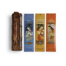 Incense Gift Set - Bamboo Burner + 3 Meditation Incense Stick & Greeting - Thinking of you