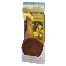 Incense Gift Set - Wood Round Burner + 3 Meditation Incense Sticks Packs & Holiday Greeting - Wholesale and Retail Prabhuji's Gifts
