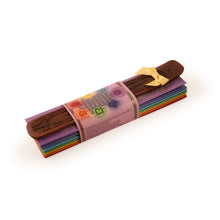 Prabhuji's Gifts - Incense Gift Set - Flat Burner + 7 Chakras Incense Stick in Purple Greeting Sleeve