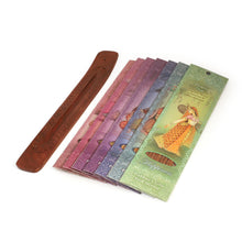 Prabhuji's Gifts - Incense Gift Set - Flat Burner + 7 Harmony Incense Stick & Greeting May Love, Light, Peace & Wisdom be Yours Always