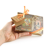 Gift Set - Saucha Bar Soap 'Calming Oatmeal' and Attar Oil 'Manjari' - with Greeting 'Your kindness is appreciated'