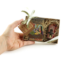 Gift Set - Saucha Bar Soap 'Uplifting Tulsi' and Attar Oil 'Padma' - with Greeting 'For someone as precious as you'