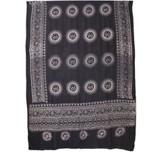 Meditation Yoga Prayer Shawl - Mantra Om - Black Large