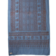 Prabhuji's Gifts - Meditation Yoga Prayer Shawl - Maha Mantra - Denim Blue Large