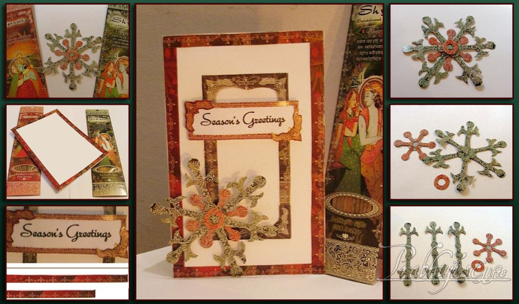 Create festive  holiday cards from our Jaganatha and Shyam Incense covers