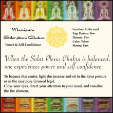 Incense Sticks Solar Plexus Chakra Manipura - Power and Self-confidence - 50 gram pack (approx 35-45 sticks)