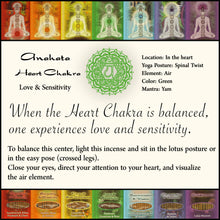Incense Sticks Heart Chakra Anahata - Love and Sensitivity - 50 gram pack (approx 35-45 sticks)