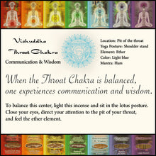Incense Sticks Throat Chakra Vishuddha - Communication and Wisdom - 50 gram pack (approx 35-45 sticks)