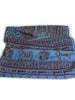 Prabhuji's Gifts - Meditation Yoga Prayer Shawl - Maha Mantra - Denim Blue Large
