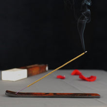 Incense Burner - Wooden Flat Burner Abstract Art by Prabhuji - 'Kundalini Yoga'