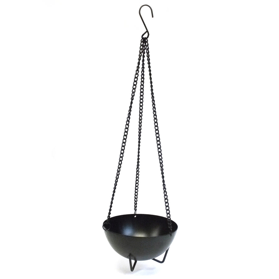 hanging cauldron planter Hanging Black Cauldron Burner - Large - Wholesale and Retail by Prabhuji's  Gifts