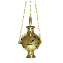 Prabhuji's Gifts Hanging brass burner 5"