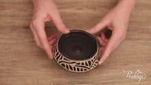 Incense Burner - Peruvian Ceramic Incense Burner for Stick and Cone Incense - Waves - 4.5"