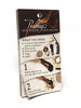 Resin Incense - how to burn instructions - tear-off 100 sheet pad  -Shelf talker