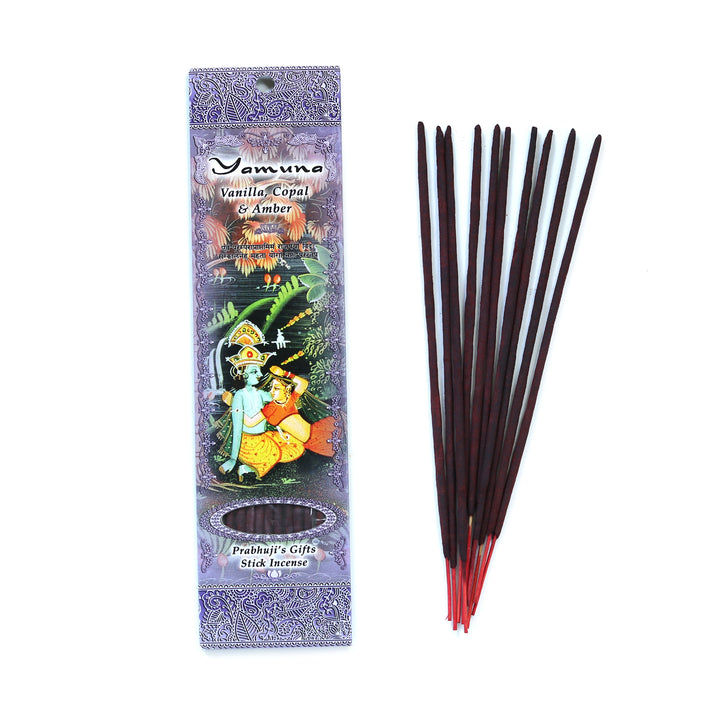 Yamuna Incense Sticks - Vanilla, Copal, and Amber - Wholesale and
