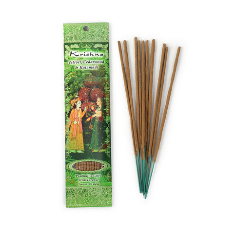 Incense Sticks Krishna - Vetiver, Cedarwood, and Halamadi