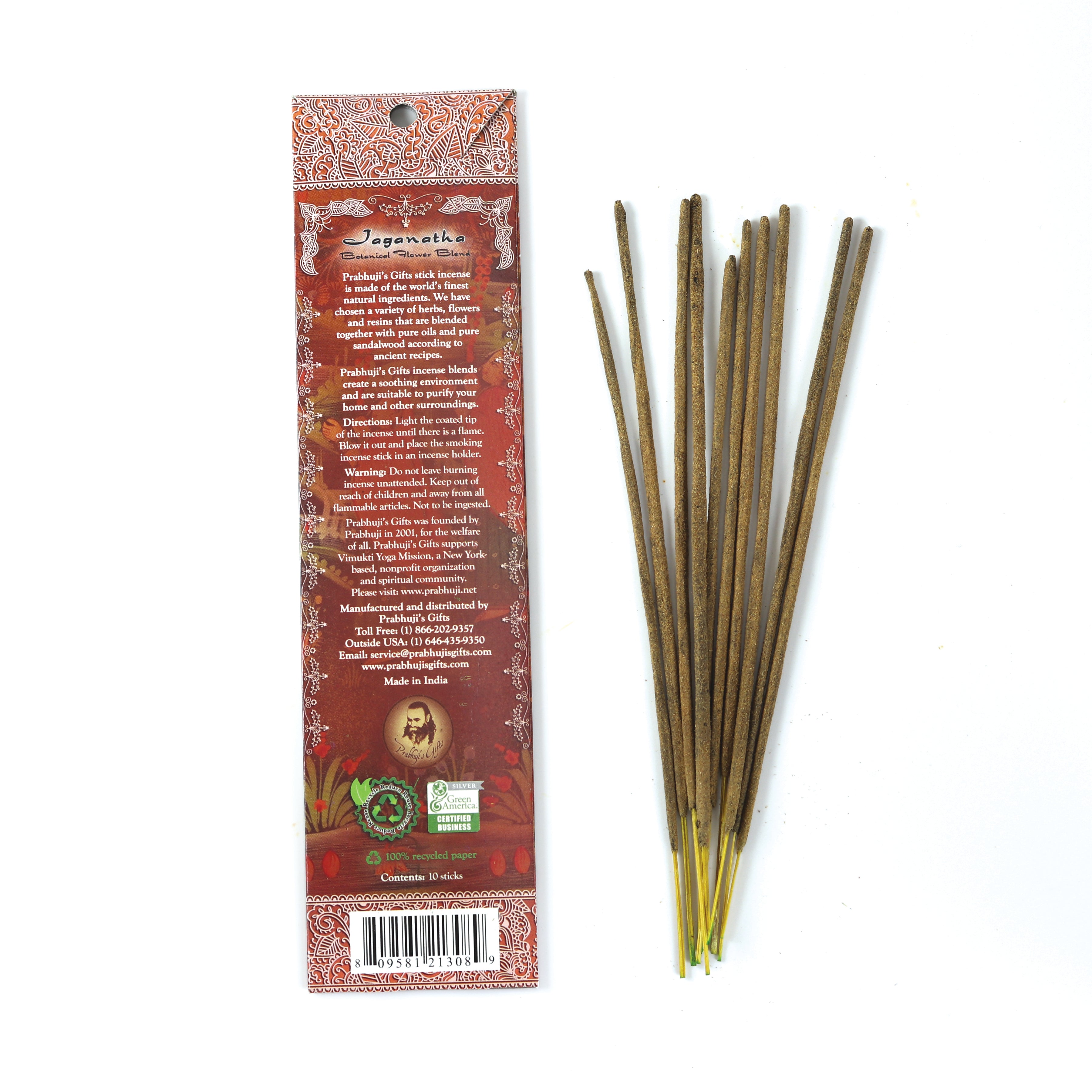 Jaganatha Incense Sticks - Botanical Flower Blend - Wholesale and ...